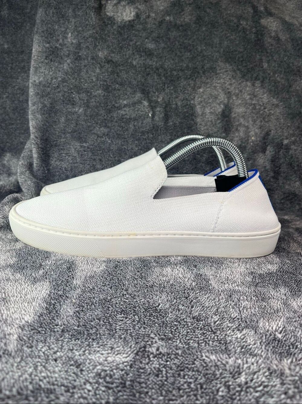 Rothy's The Original Slip On Sneakers White Knit Women's Size 10